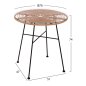 Preview: Moderner Tisch „Allegra“ in Beige Schwarz