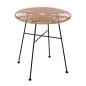 Preview: Moderner Tisch „Allegra“ in Beige Schwarz
