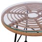 Preview: Moderner Tisch „Allegra I“ in Beige Schwarz