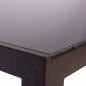 Preview: METAL RECTANGULAR TABLE BROWN WITH BROWN GLASS 150X90Χ75cm