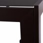 Preview: METAL RECTANGULAR TABLE BROWN WITH BROWN GLASS 150X90Χ75cm
