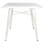 Preview: Metal table in the color white patina 80x80x76 cm