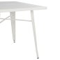 Preview: Metal table in the color white patina 80x80x76 cm