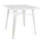 Preview: Metal table in the color white patina 80x80x76 cm