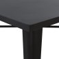 Preview: Μεταλλικό τραπέζι σε μαύρο ματ χρώμα 80x80x76cm