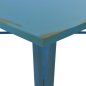 Preview: Metal table in the color blue patina 80x80x76cm