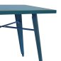 Preview: Metal table in the color blue patina 80x80x76cm