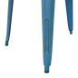 Preview: Metal table in the color blue patina 80x80x76cm