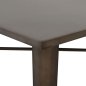 Preview: Metallic table in rusty color 70x70x76cm