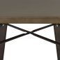Preview: Metallic table in rusty color 70x70x76cm