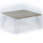 Preview: WOHNZIMMERTISCH DIANE SONAMA WEISS 60x60x29 cm