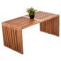 Preview: COUCHTISCH NYA TEAKHOLZ IN NATURFARBE 1STÜCK 100x50x45H cm
