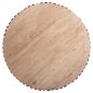 Preview: KREST WOHNZIMMERTISCH MASSIVES AKAZIENHOLZ IN BRAUN-TRAVERTIN Φ90x40cm