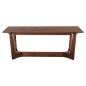 Preview: Couchtisch MDF mit speziellem Eschenfurnier in der Farbe Walnuss, 120 x 60 x 45 cm
