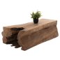 Preview: COUCHTISCH TORANKU TEAKHOLZ MASSIVER STAMM IN NATUR
