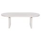 Preview: COUCHTISCH OVAL HONKY MANGOHOLZ MASSIV IN WEISS 120x60x40Hcm