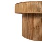 Preview: COUCHTISCH MIT OVALE PLATTE RATTAN IN NATURFARBE, 110 x 59 x 39 cm