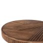 Preview: COUCHTISCH RUND MASSIVES AKAZIENHOLZ IN NATÜRLICHER FARBE Φ80x38Hcm