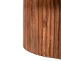 Preview: COUCHTISCH RUND MASSIVES AKAZIENHOLZ IN NATÜRLICHER FARBE Φ80x38Hcm