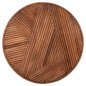 Preview: COUCHTISCH RUND MASSIVES AKAZIENHOLZ IN NATÜRLICHER FARBE Φ80x38Hcm