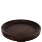 Preview: COUCHTISCH RUND MASSIVES MANGOHOLZ IN DUNKELBRAUN Φ45x47Hcm