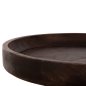 Preview: COUCHTISCH RUND MASSIVES MANGOHOLZ IN DUNKELBRAUN Φ45x47Hcm
