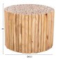 Preview: COFFEE TABLE ROUND TEAK BRANCHES- NATURAL Φ60,5x46Hcm
