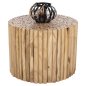Preview: COFFEE TABLE ROUND TEAK BRANCHES- NATURAL Φ60,5x46Hcm