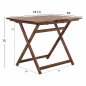 Preview: TABLE DIRECTED MASS LIME BEECH IMPETING WALNUT 100x60x75 cm.