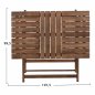 Preview: TABLE DIRECTED MASS LIME BEECH IMPETING WALNUT 100x60x75 cm.
