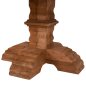 Preview: ESSTISCH RUND PROVENCE RECYCELTES TEAKHOLZ MIT GESCHNITZTEN BEIN-8cm.TISCHPLATTE Φ180x76Hcm