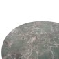 Preview: RUNDER ESSTISCH TISCHPLATTE AUS GRAUEM MARMOR UND KERAMIK, SCHWARZE METALLBEINE, Φ135 x 74 Hcm
