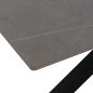 Preview: ΤΡΑΠΕΖΙ ΤΡΑΠΕΖΑΡΙΑΣ ΑΠΟ SINTERED STONE ΓΚΡΙ ΜΕΤΑΛΛΙΚΑ ΠΟΔΙΑ 160x90x75εκ. WW9308.03