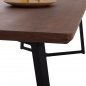 Preview: ESSTISCH AUS NUSSBAUM-FURNIER IM RUSTIKALEN STIL WW9304.02 200x100x75 cm