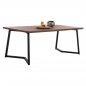 Preview: ESSTISCH AUS NUSSBAUM-FURNIER IM RUSTIKALEN STIL WW9304.02 200x100x75 cm