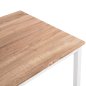 Preview: ESSTISCH SONAMA MDF-WEIßE METALLBEINE 120X80Χ75Hcm