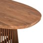Preview: ESSTISCH REMIK TEAKHOLZ IN NATUR 100x200x75,5Hcm. TISCHPLATTE 4cm