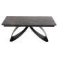 Preview: ESSTISCH TEGATT KERAMIKPLATTE AUSZIEHBAR-SCHWARZ 180-260x90x77Hcm