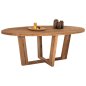 Preview: Esstisch in ovaler Form aus recyceltem Teakholz, 209 x 109 x 80 cm