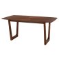 Preview: DINING TABLE RECTANGULAR MDF WITH WALNUT SUNBURST VENEER 180x90x76Hcm