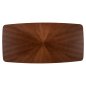 Preview: DINING TABLE RECTANGULAR MDF WITH WALNUT SUNBURST VENEER 180x90x76Hcm
