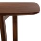 Preview: DINING TABLE RECTANGULAR MDF WITH WALNUT SUNBURST VENEER 180x90x76Hcm
