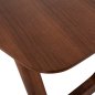 Preview: DINING TABLE RECTANGULAR MDF WITH WALNUT SUNBURST VENEER 180x90x76Hcm
