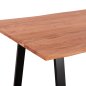 Preview: Tisch aus massivem Akazienholz  200x100x77Y cm | Baumstamm Möbel