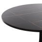 Preview: RUNDER ESSTISCH AUS SCHWARZEM MARMOR (MELAMIN) Φ120x74cm