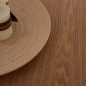 Preview: DINING TABLE ROUND MDF TOP WITH OAK WOOD VENEER RUSTIC STYLE Φ120x75cm WW9307.01