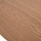Preview: ESSTISCH RUNDE MDF-PLATTE EICHE HOLZFURNIER RUSTIKALER STIL Φ120x75 cm WW9306.01