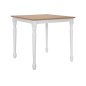 Preview: Classic wooden Table PAMUEL with natural surface, white foot