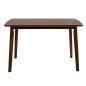 Preview: Simple modern wooden table in the color "walnut"