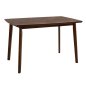 Preview: Simple modern wooden table in the color "walnut"